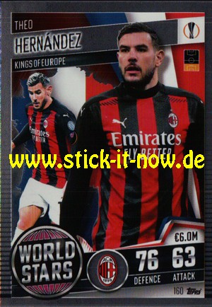 Topps Match Attax 101 (2021) - Nr. 160 ( World Stars )