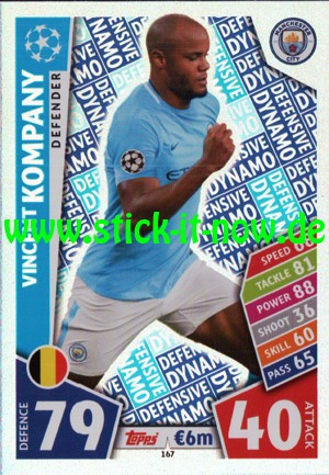 Match Attax Champions League 17/18 - Nr. 167 (Defensive Dynamo)