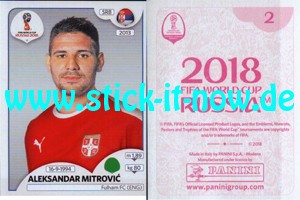 Panini WM 2018 Russland "Sticker" INT/Edition - Nr. 418