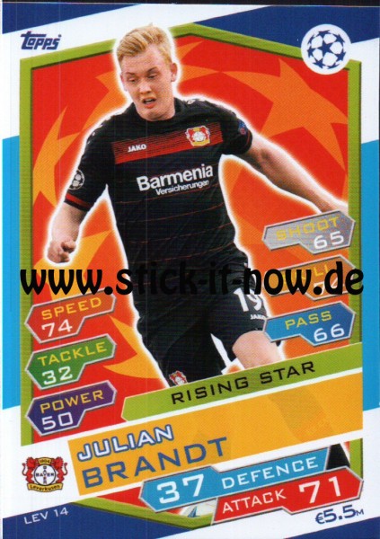 Match Attax Champions League 16/17 - Nr. LEV 14