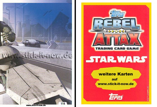 Rebel Attax - Serie 1 (2015) - STRIKE-FORCE - DAS IMPERIUM 1 - Nr. 114