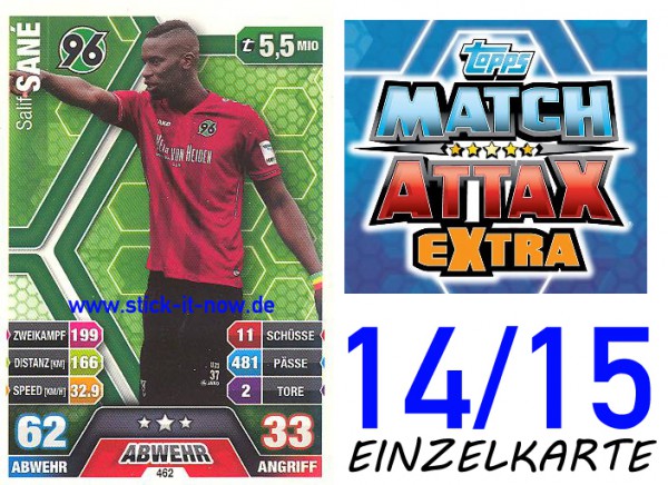 Match Attax 14/15 EXTRA - Salif SANE - Hannover 96 - Nr. 462