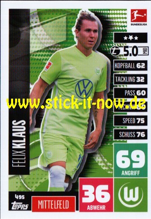 Topps Match Attax Bundesliga 2020/21 "Extra" - Nr. 495