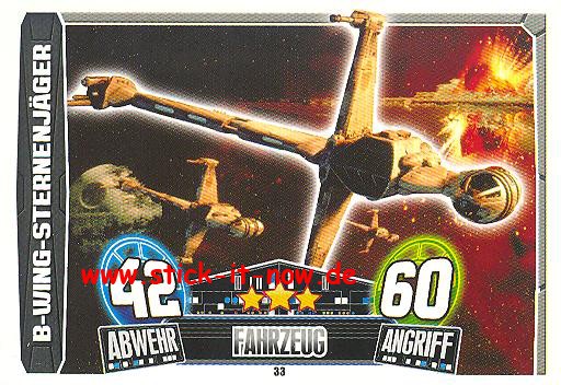 Force Attax Movie Collection - Serie 3 - B-WING-STERNENJÄGER - Nr. 33