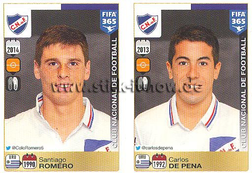 Panini FIFA 365 Sticker - Nr. 802 - 806