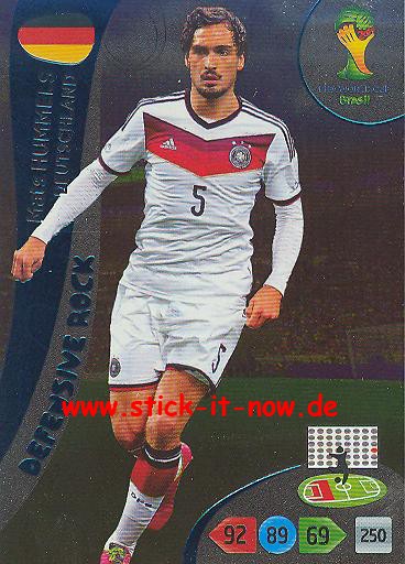 Panini Adrenalyn XL Brasil WM 2014 - Defensive Rocks - Mats HUMMELS