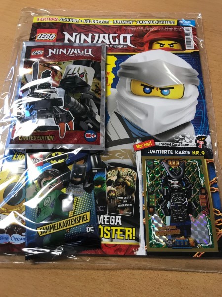 Lego Ninjago Magazin Nr. 50 (mit Lego Figur, Batman Booster und LE9)