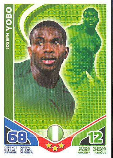 Match Attax WM 2010 - GER/Edition - JOSEPH YOBO - Nigeria