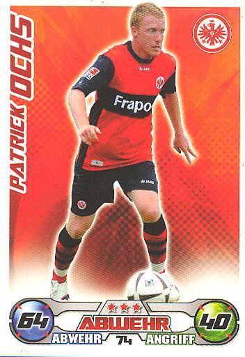 Match Attax 09/10 - Patrick Ochs - Ein. Frankfurt - Nr. 74