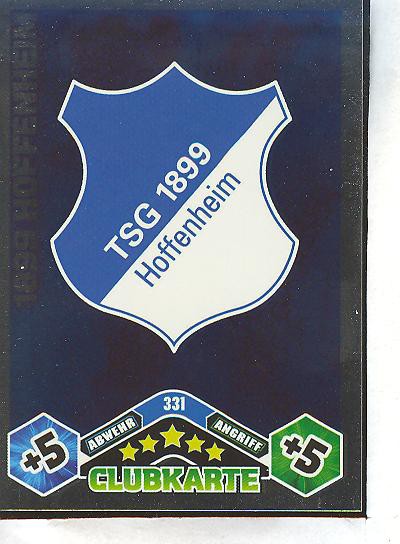 Match Attax 10/11 - TSG HOFFENHEIM - Clubkarte - 331