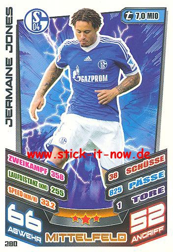 Match Attax 13/14 - FC Schalke 04 - Jermaine Jones - Nr. 280