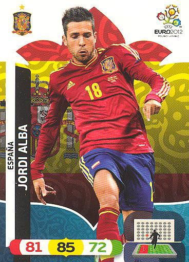 Panini EM 2012 - Adrenalyn XL - Jordi Alba - Spanien