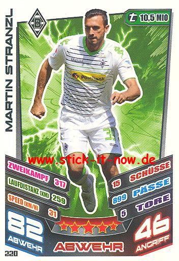 Match Attax 13/14 - Bor. Mgladbach - Martin Stranzl - Nr. 220
