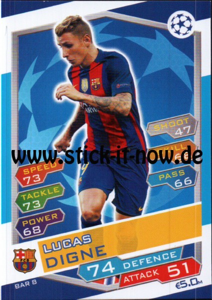 Match Attax Champions League 16/17 - Nr. BAR 8