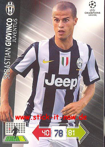 Panini Adrenalyn XL CL 12/13 - Juventus Turin - Sebastian Giovinco