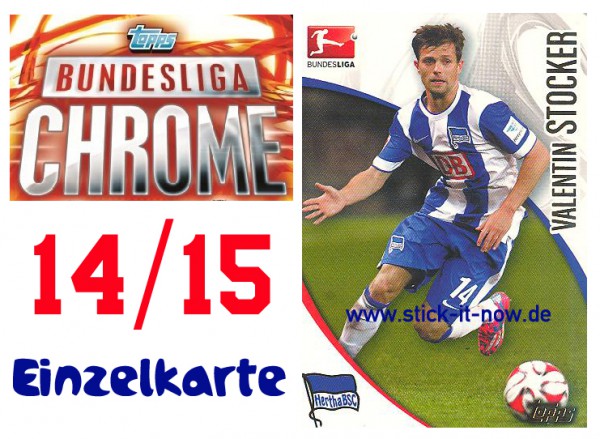 Topps Bundesliga Chrome 14/15 - VALENTIN STOCKER - Nr. 17