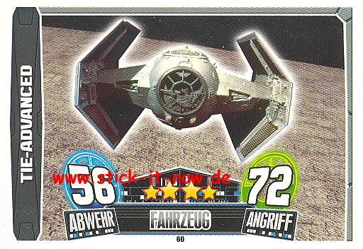 Force Attax Movie Collection - Serie 3 - TIE-ADVANCED - Nr. 60