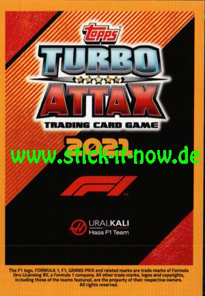 Turbo Attax "Formel 1" (2021) - Nr. 183 (ROOKIE)