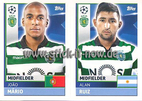 Topps Champions League Sticker 16/17 - Nr. SPO 16 + 17