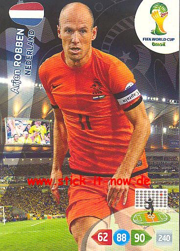 Panini Adrenalyn XL Brasil WM 2014 - Arjen ROBBEN