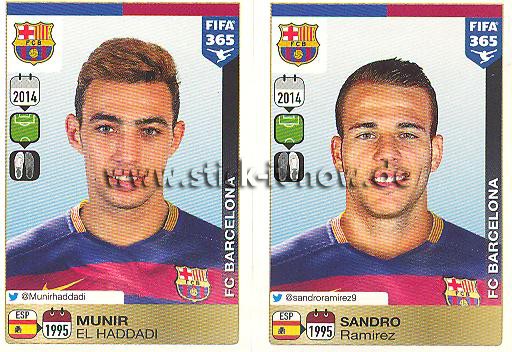 Panini FIFA 365 Sticker - Nr. 369 - 370