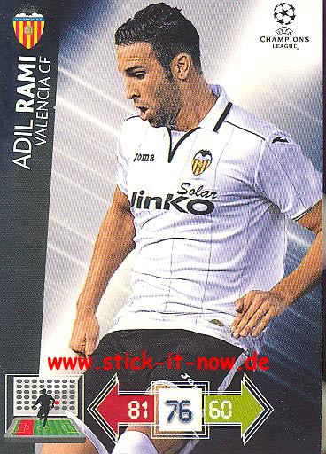 Panini Adrenalyn XL CL 12/13 - FC Valencia - Adil Rami