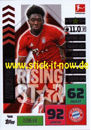 Topps Match Attax Bundesliga 2020/21 - Nr. 420 (Rising Star)