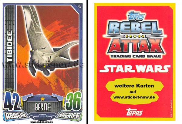 Rebel Attax - Serie 1 (2015) - TIBIDEE - Nr. 57