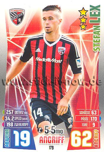 Match Attax 15/16 - Stefan LEX - FC Ingolstadt 04 - Nr. 179