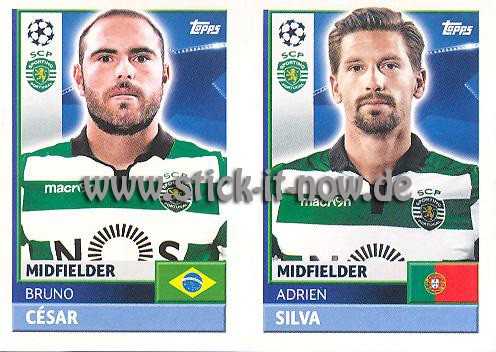 Topps Champions League Sticker 16/17 - Nr. SPO 14 + 15