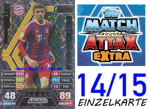 Match Attax 14/15 EXTRA - Thomas MÜLLER - Bayern München - Nr. 601 (HATTRICK-HELD)