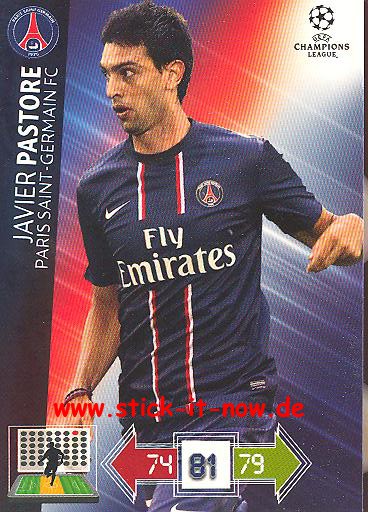 Panini Adrenalyn XL CL 12/13 - Paris St. Germain - Javier Pastore