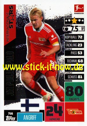 Topps Match Attax Bundesliga 2020/21 "Extra" - Nr. 716