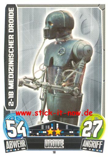 Force Attax Movie Collection - Serie 3 - 2-1B MEDIZINISCHER DROIDE - Nr. 18