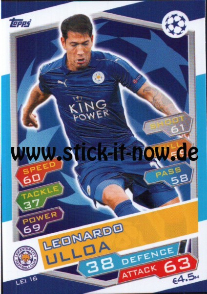 Match Attax Champions League 16/17 - Nr. LEI 16