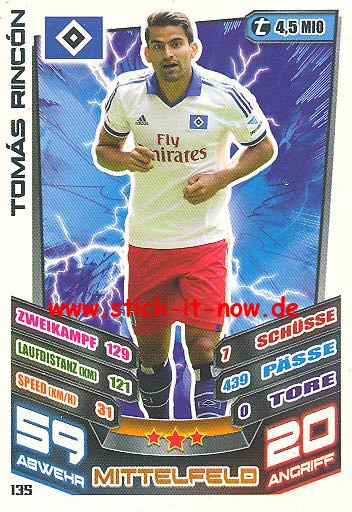 Match Attax 13/14 - Hamburger SV - Tomás Rincón - Nr. 135