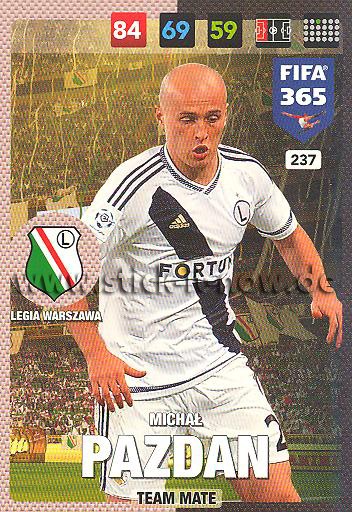 Panini Adrenalyn XL "FIFA 365" (2017) - Nr. 237