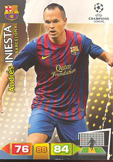 Andres Iniesta - Panini Adrenalyn XL CL 11/12 - FC Barcelona