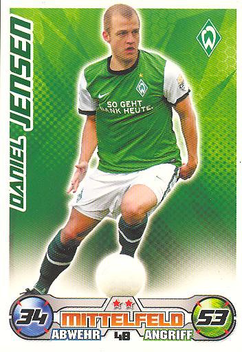 Match Attax 09/10 - DANIEL JENSEN - SV Werder Bremen - Nr. 48