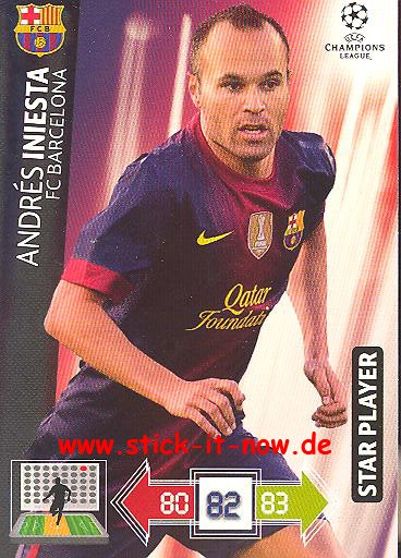 Panini Adrenalyn XL CL 12/13 - FC Barcelona - Andres Iniesta