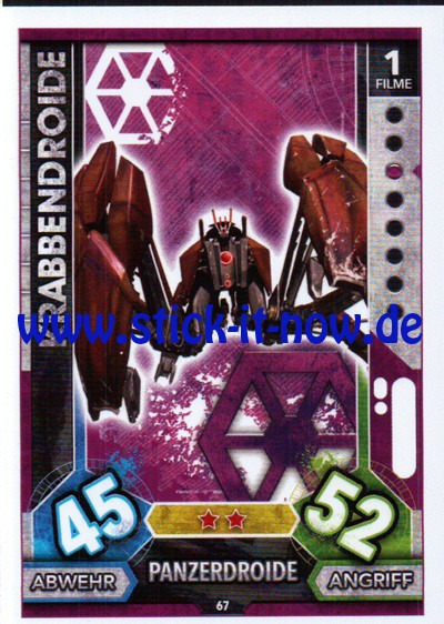 Topps Star Wars FORCE ATTAX UNIVERSE (2017) - Nr. 67