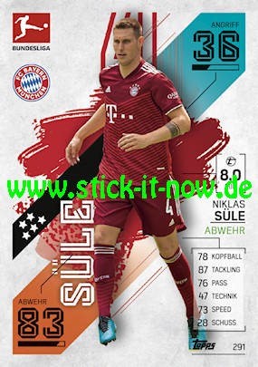 Topps Match Attax Bundesliga 2021/22 - Nr. 291