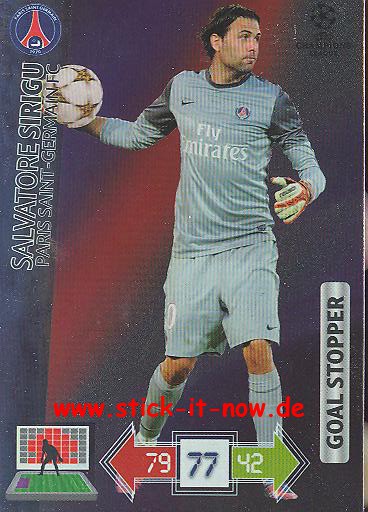 Panini Adrenalyn XL CL 12/13 - Paris St. Germain - Salvatore Sirigu - GOAL STOPPER