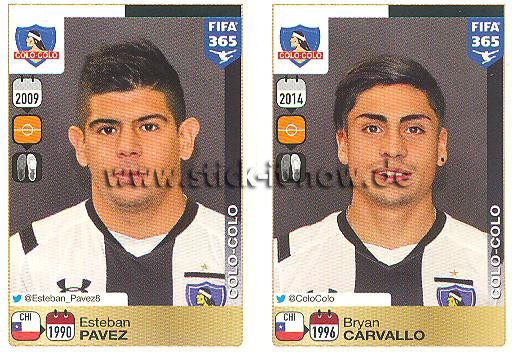 Panini FIFA 365 Sticker - Nr. 232 - 236