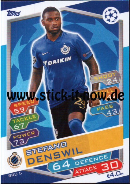 Match Attax Champions League 16/17 - Nr. BRU 5