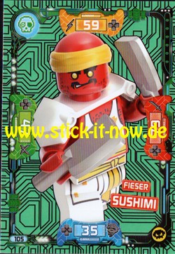 Lego Ninjago Trading Cards - SERIE 5 (2020) - Nr. 105 ( Neon Karte )