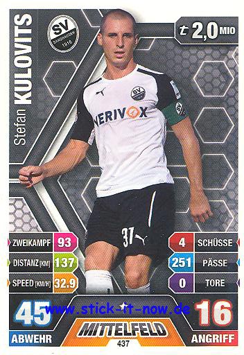 Match Attax 14/15 - Stefan KULOVITS - SV Sandhausen - Nr. 437