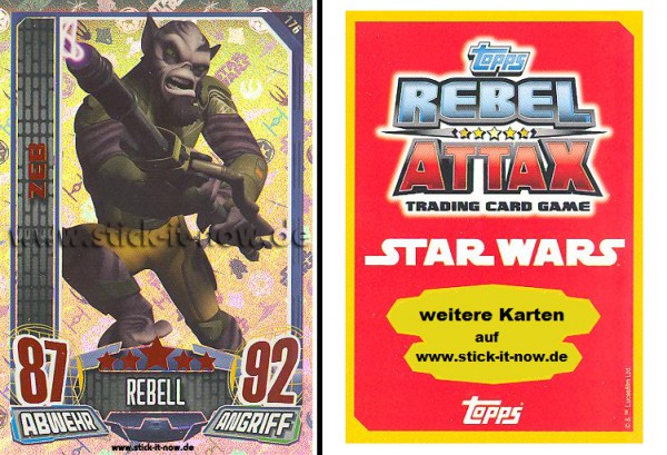 Rebel Attax - Serie 1 (2015) - ZEB - Nr. 176 ( Holo-Foil Karte )