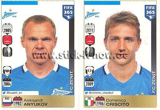 Panini FIFA 365 Sticker - Nr. 738 - 739