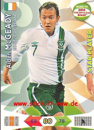 Panini Adrenalyn XL Road to WM 2014 - Aiden McGEADY